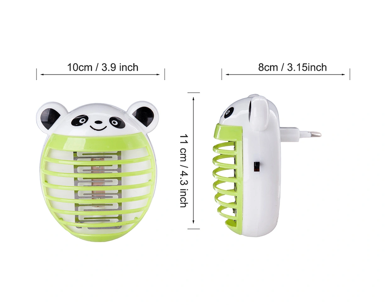Geeksen Evcil Yeşil Mini Prizi Mosquito Öldürücü Led Işık, Gürültüsüz Akşam Lambası Ve Çevre Dostu Elektronik Sivrisinek Kovucu Avrupa Standardı