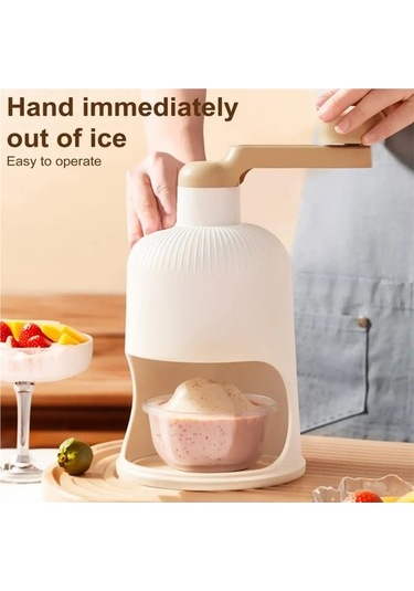 Wondernest Paslanmaz Manuel Makine Kırıcı Jialan Çelik Buz Buz Bıçaklar Beyaz Qz Beyaz