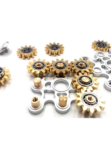 Edc Fidget 9 Dişli Mekanik Metal Yeni Nesil Stres Çarkı