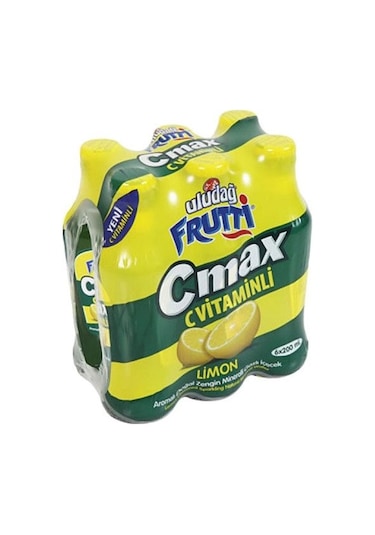 Uludağ Frutti C Max C Vitaminli Limonlu Doğal Maden Suyu 6 x 200 ML