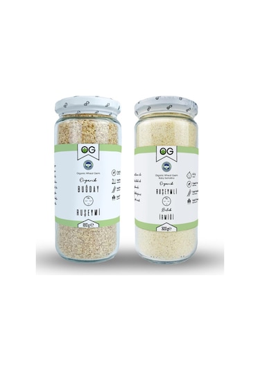Organik Ruşeymli Bebek İrmiği 180 Gr Ve Organik Buğday Ruşeymi 320 Gr Seti
