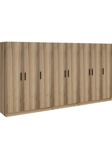 Minar Kale 8 Kapaklı 4 Ç Dolap Dore 210cm Ceviz