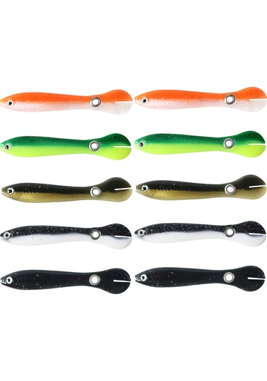 Neevoyu Tatlı Ve Tuzlu Su İçin Yüzen Yem Balık Avı Oltası - 7cm Yumuşak Yem