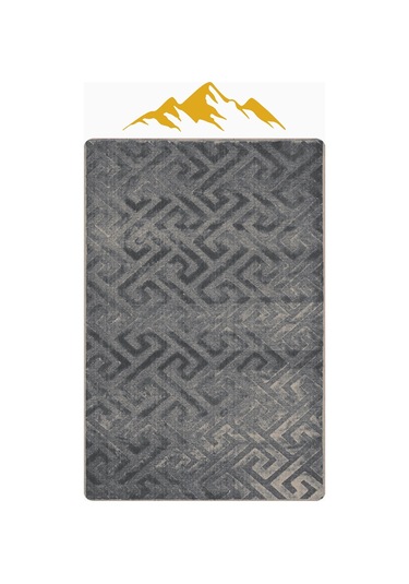 Modern Desenli Dijital Baskı Kaymaz Taban Halı H0964 Renkli