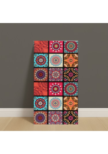 Brano Kendinden Yapışkanlı Duvar,banyo,tezgah Arası Kaplama 30 X 60 Cm Çok Renkli