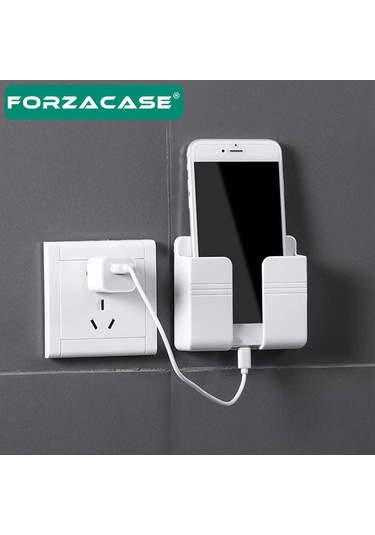 Çok Amaçlı Duvara Monte Telefon Şarj Ve Kumanda Standı - Fc924 Beyaz