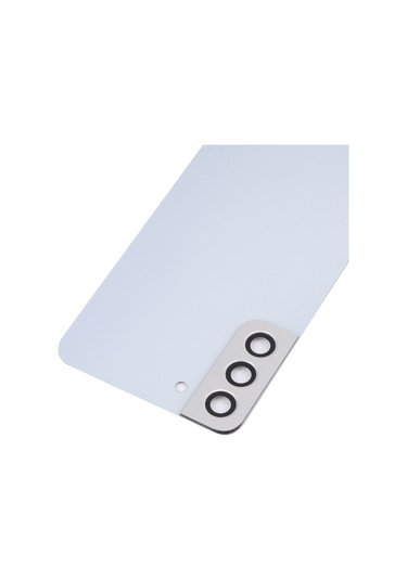 Samsung Galaxy Uyumlu S22 5g Sm-s906b İçin Kamera Lens Kapaklı Arka Kapak Beyaz Beyaz