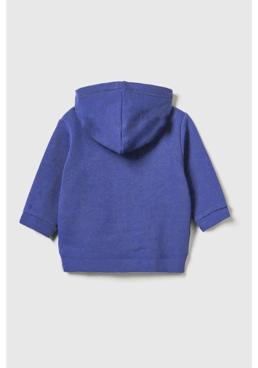 Luess Unisex Çocuk %100 Pamuklu Kedi Nakışlı Kışlık Hırka -indigo 3-4 Yaş 8-9 Yaş İndigo