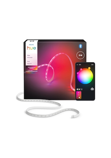 Philips Hue Flux 5 M Led Işık Şeridi, 1200 Lm, Canlı Renkler, Esn Diğer