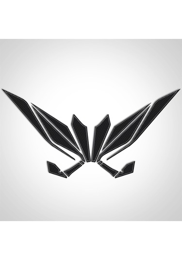 Yamaha Xmax 2018-2021 Karbon Desen Ön Far Üstü Pad