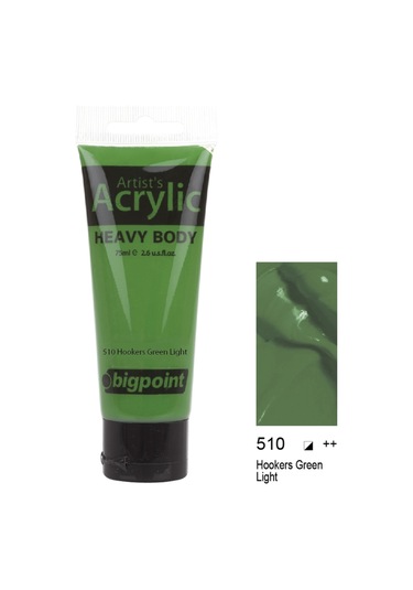 Akrilik Boya 75 Ml Hookers Green Light 510 Çok Renkli