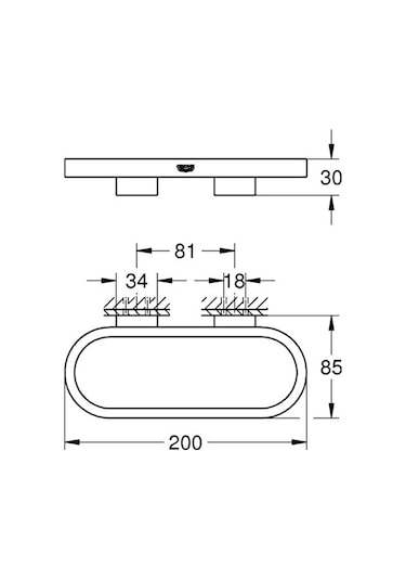Grohe Selection Halka Havluluk - 41035gl0 Altın