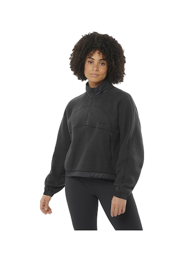Salomon Chroma Fleece Crop W Siyah