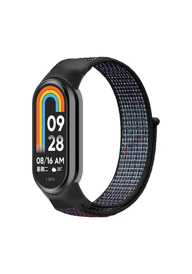 Xiaomi Mi Band 9 İle Uyumlu Hasır Nylon Akıllı Bileklik Kordon - Saat Kordonu