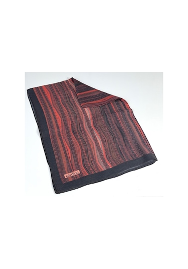 Cardion Pamuk İpek Şal - 70 X 180 - 06303 Siyah - Bordo