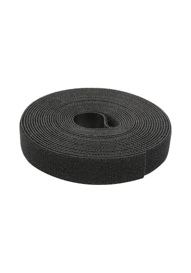 2 Cm 25 Metre Dikilebilir Cırt Bant Şerit Siyah - Tamir Bandı