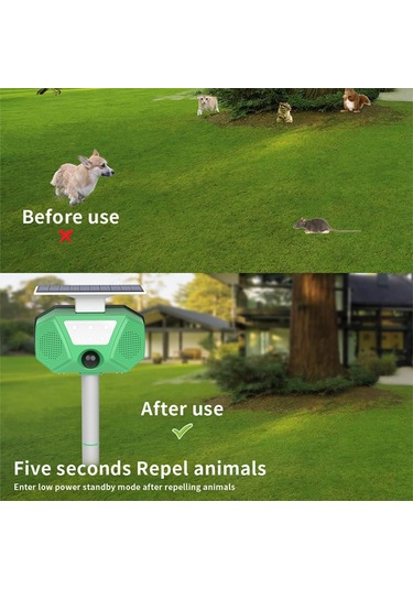 Blelsa Güneş Köstebek Kovucu Ultra Kuş Sincap Hayvan Kovucu Ip66