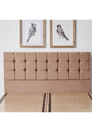 Nironyatak Niron Rama Baza Ve Başlık Seti 150X200 Cm Çift Kişilik Sütlü Kahv