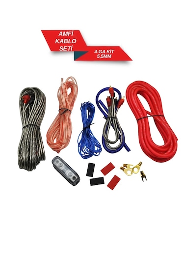 Amfi Tesisat Kablo Seti 4-ga Kit 5.5 Mm