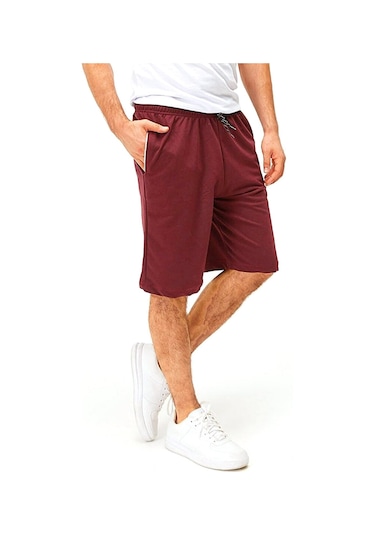 Wingetstar Cepli Bağcıklı Erkek Bermuda Şort Bordo