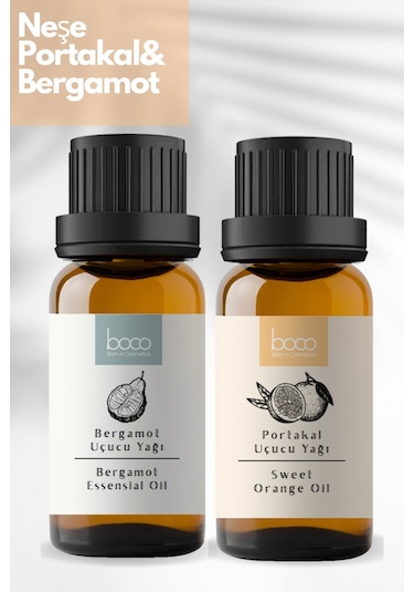 Boco Born In Cosmetics Bergamot + Portakal Saf Aromaterapi Uçucu Yağı 2 x 10 ML