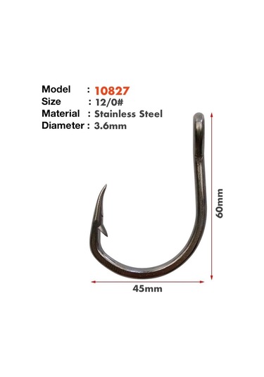 MSO VIP Kalite Süper Güçlü Paslanmaz Çelik Olta SS 10827 İğne