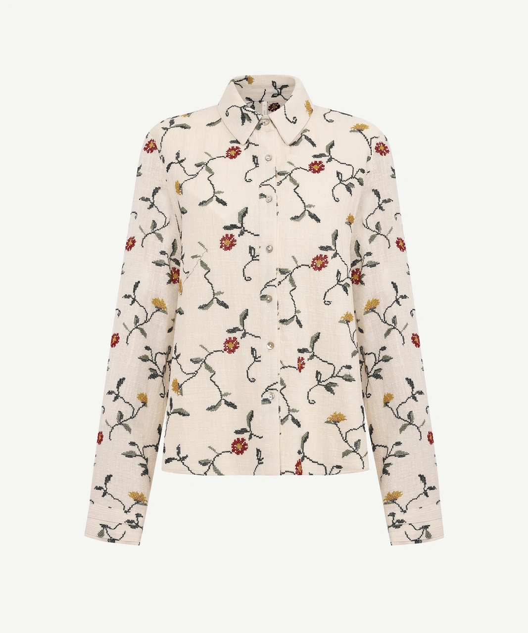 Yargıcı Regular Gömlek Yaka Uzun Kol Gömlek 25kkgm6009x 368 Ekru