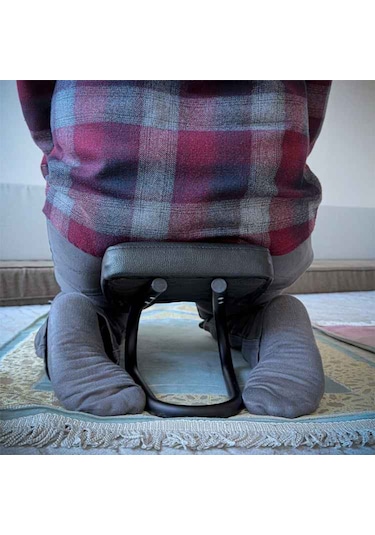 Secde Oturağı Ergonomik Süngerli Siyah