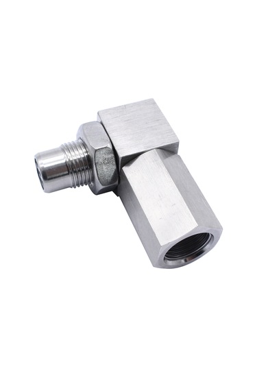 Jeemson Stainless Steel 90 Derece Oksijen Sensör Uzatıcı M18x1.5, Su Geçirmez, Korozyona Dayanıklı, Kolay Kurulum - Evrensel Araç Uyumlu