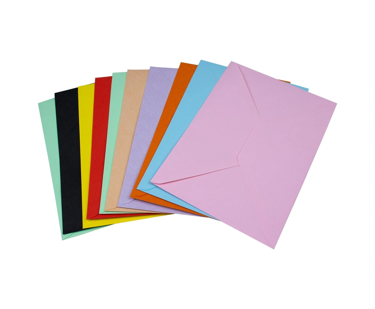 10 Renk Mektup Zarfı Renkli 13x18 Cm -10 Adet