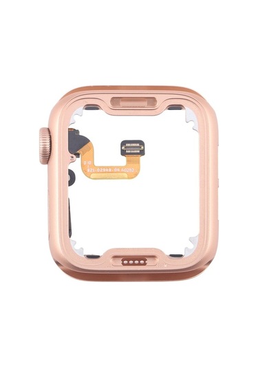 Tongxida İos Watch Uyumlu 44mm Lte Alüminyum Orta Çerçeve Plakası Taç Ekseni Flex Altın