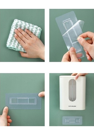 Besthome1 Ev Punch-pembe Duvara Monte Tek Kullanımlık Kağıt Bardak Alıcısı Otomatik Su Bardağı Tutucu Dağıtıcı Pembe