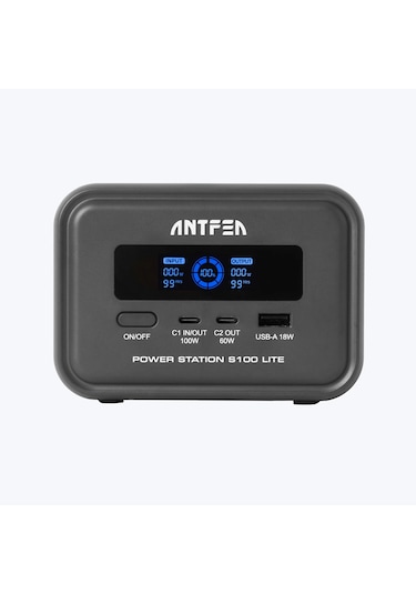 Antfea S100 Lite Taşınabilir Güç Sistemi 99w Güneş Paneli Uyumlu
