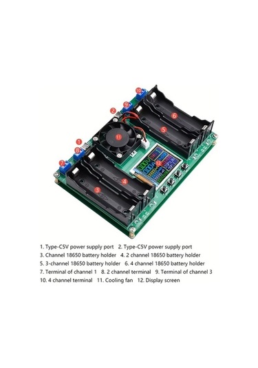 Besthome1 Dream011 4 Kanallı Pil Test Ve Şarj Cihazı 18650 İçin