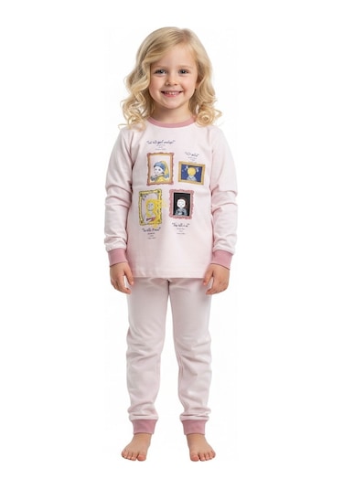 Kız Çocuk Pijama Takım St09547 Pembe