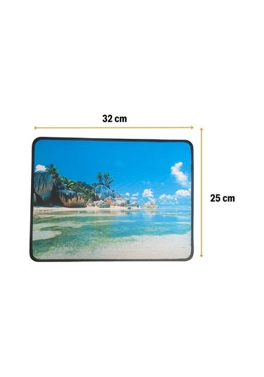Dumles 25x32 Cm Küçük Boy Mouse Pad Manzara Ada