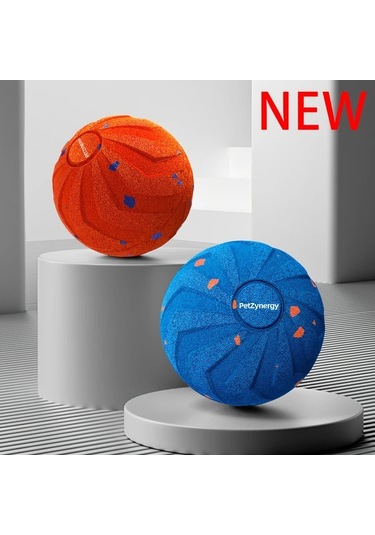 Fochsia Siyah E-tpu Malzeme Orta Ve Büyük Köpekler İçin Otomatik Hareketli Zıplayan Dönen Top