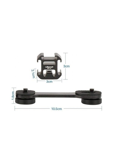 Ulanzi Pt-3 3'lü Hot Shoe Bağlantı Aparatı