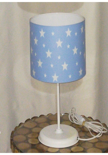 Mavi Yıldız Erkek Genç Odası Çocuk Odası Abajur