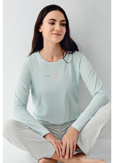 Pierre Cardin Kadın Yeşil Pijama Takımı Pc9050-s-v1 Yeşil
