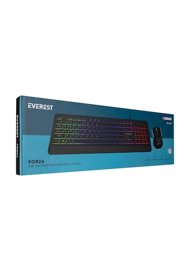 Everest KM-R59 Forza Plus USB Rainbow Q Klavye Mouse Set