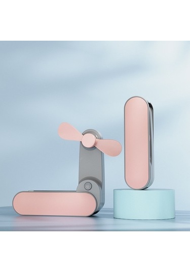 Mkjınmeı Usb El Tipi Katlanabilir Küçük Fan, Taşınabilir Sessiz Küçük Fan Xgdb0g Pembe