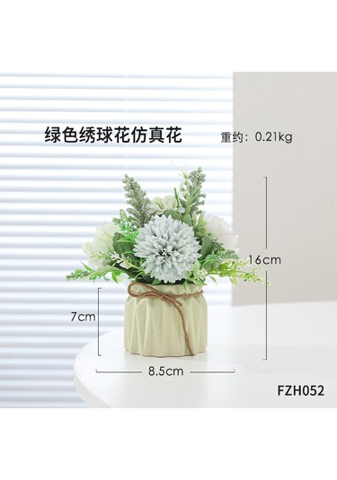 Hangfox Ev Dekorasyonu İçin Yeşil Oksit Sepet Bitkisi, Salon Masaüstü Takımı, Saçma Dokulu Potted Simülasyon Bitkisi