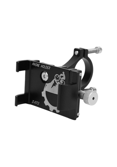 Ximistore9 Alüminyum Bisiklet Telefon Tutucu, Motosiklet Ve Elektrikli Scooter İçin, Üç Pençe Gravite Tasarımı, 55-100mm Telefonlar İçin, 22.2-31.8mm Saplar, Siyah Siyah