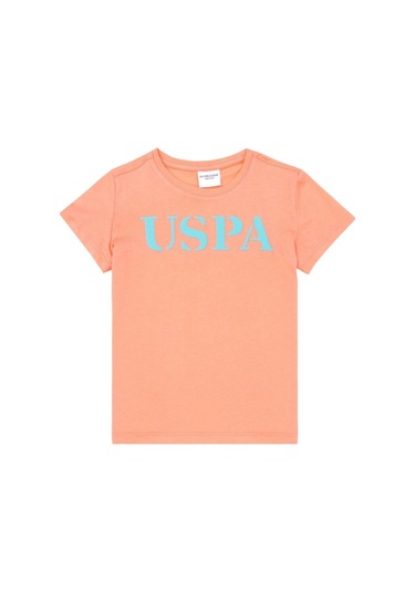 Çocuk Basic Bisiklet Yaka Tişört Somon