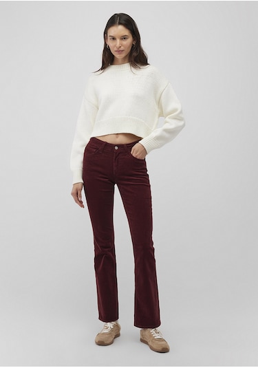 Mavi - Molly Bordo Kadife Pantolon 1013689467 Bordo