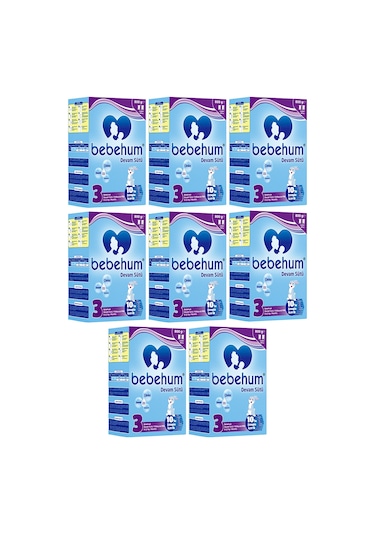 Bebehum 3 Devam Sütü 800 Gr 9-12 Ay 8 Adet