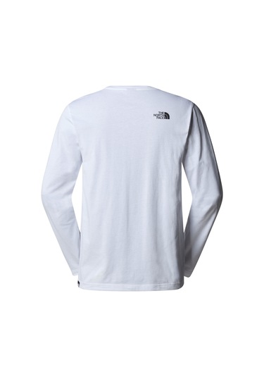 The North Face M L/s Sımple Dome Tee Erkek Shirt Nf0a87qnfn41 Beyaz