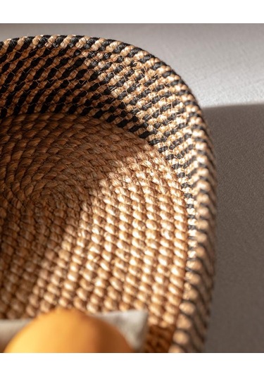 Madame Coco Alsace Büyük Sepet Naturel - Siyah