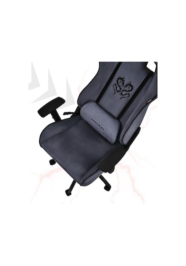 Rio Plus Balerion Terletmez Kadife Kumaş Antrasit Gaming Oyuncu Koltuğu Antrasit